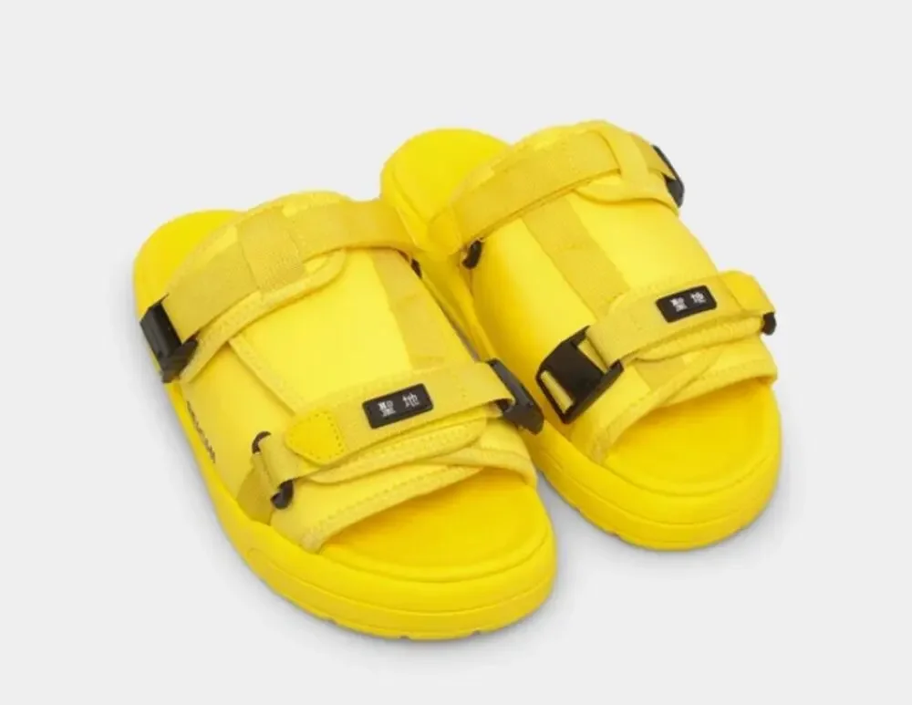 Seichi Mens Yoroi V2 Slide Sandals Size 8 EU 41 Luminate Yellow NIB